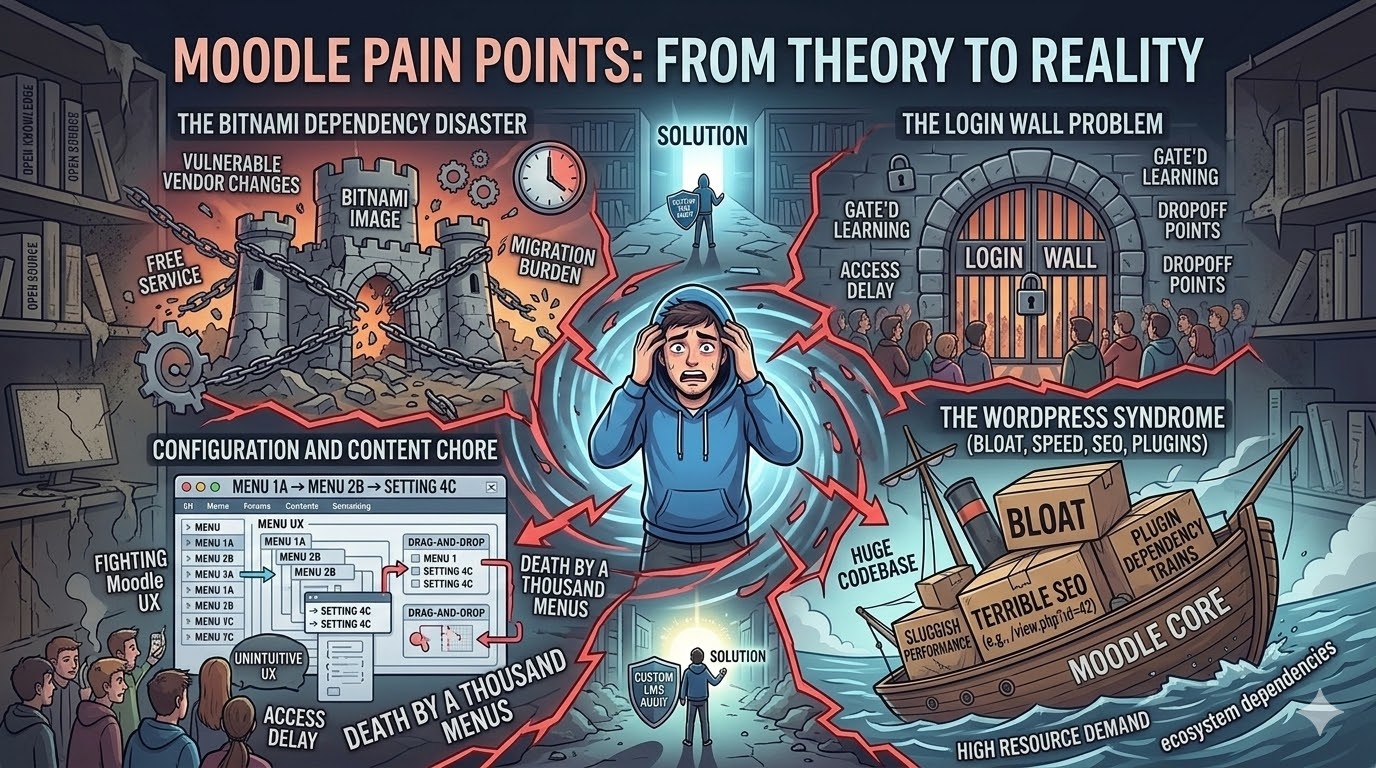 The pain points of using Moodle