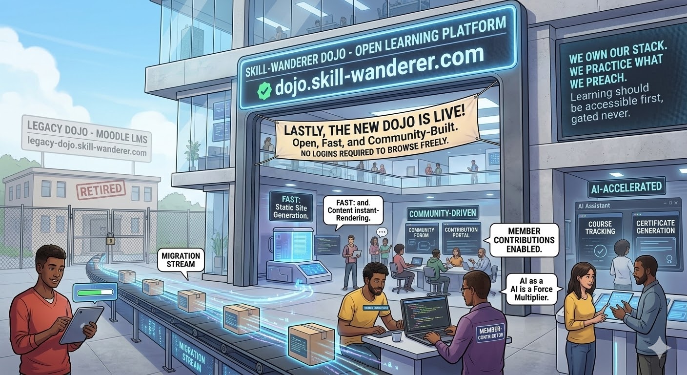 The new Skill-Wanderer Dojo is live